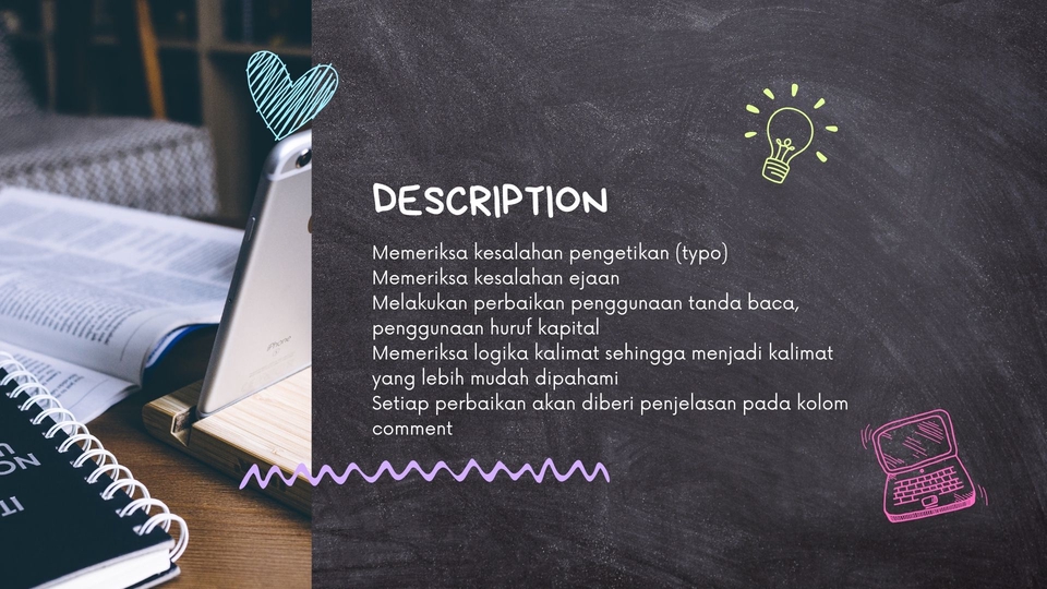 Jasa Proofreading - Memeriksa Kesalahan Pengetikan, Ejaan, dan Tanda Baca, Meningkatkan Kejelasan Teks.