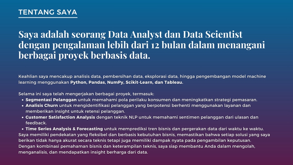 Jasa analisis data untuk meningkatkan strategi pemasaran dan pemahaman sentimen pelanggan