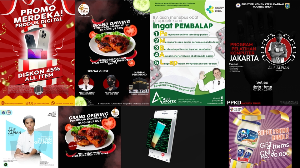 Banner Online - Poster, Instagram post Design - 1