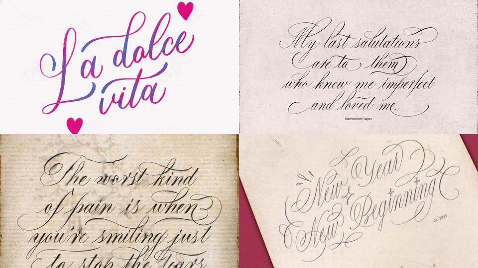 Art & Craft - เขียนและแกะสลักข้อความ Calligraphy, เขียนการ์ด, เขียนซอง, ออกแบบ Lettering design, ของขวัญทำมือ - 3