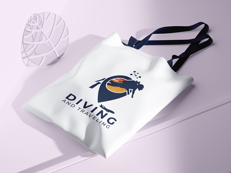 รับออกแบบโลโก้ บริการดำน้ำและท่องเที่ยว โลโก้สไตล์มินิมอล เรียบหรูดูแพง ออกแบบโลโก้ โลโก้สวยๆ