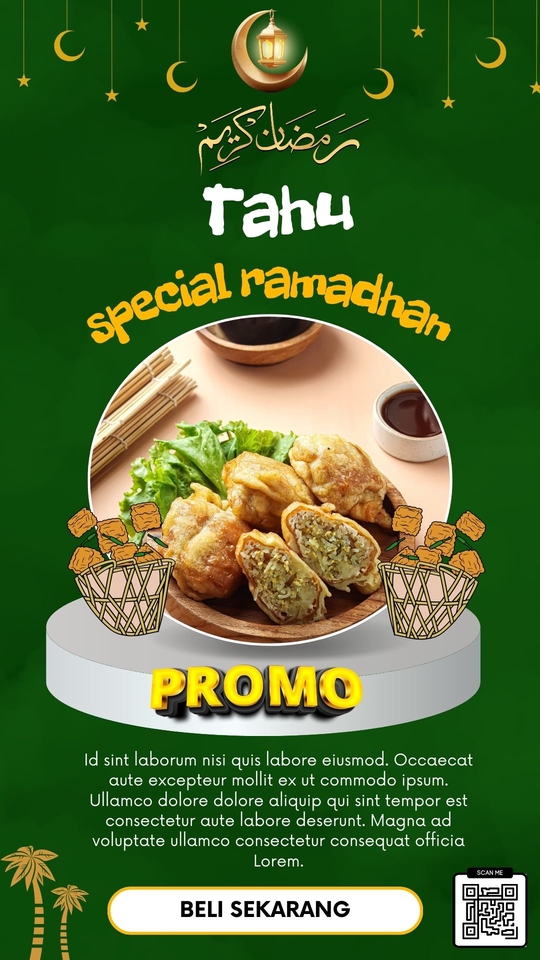 Banner Online - Design 5 Poster F&B sederhana Versi all and special Ramadhan - 4