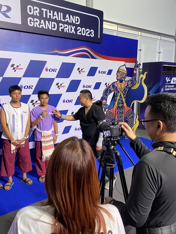 รับถ่ายวีดีโอOR Thailand Grand Prix 2023 สัมภาษณ์