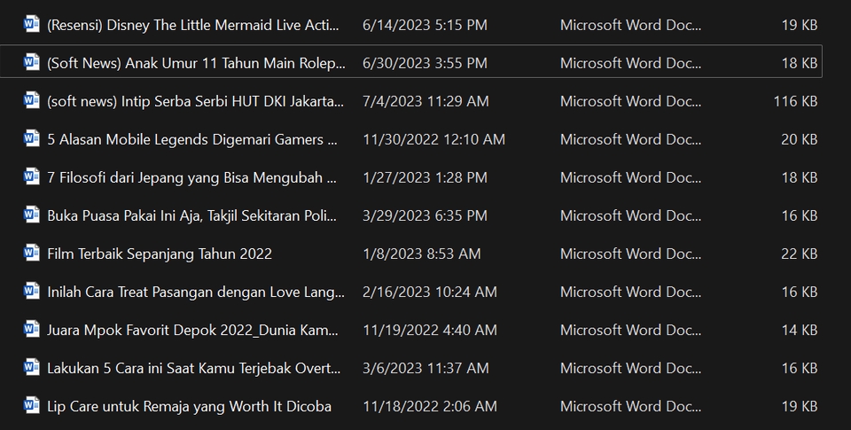 Penulisan Konten - Artikel Softnews Indonesia - 4