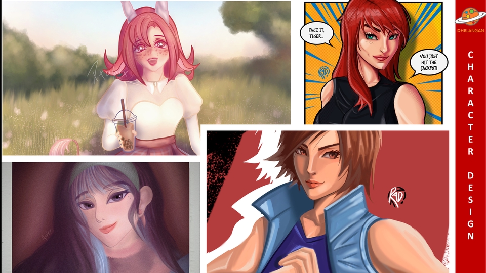 Desain Karakter - Ilustrasi 2D Art untuk Game - 1