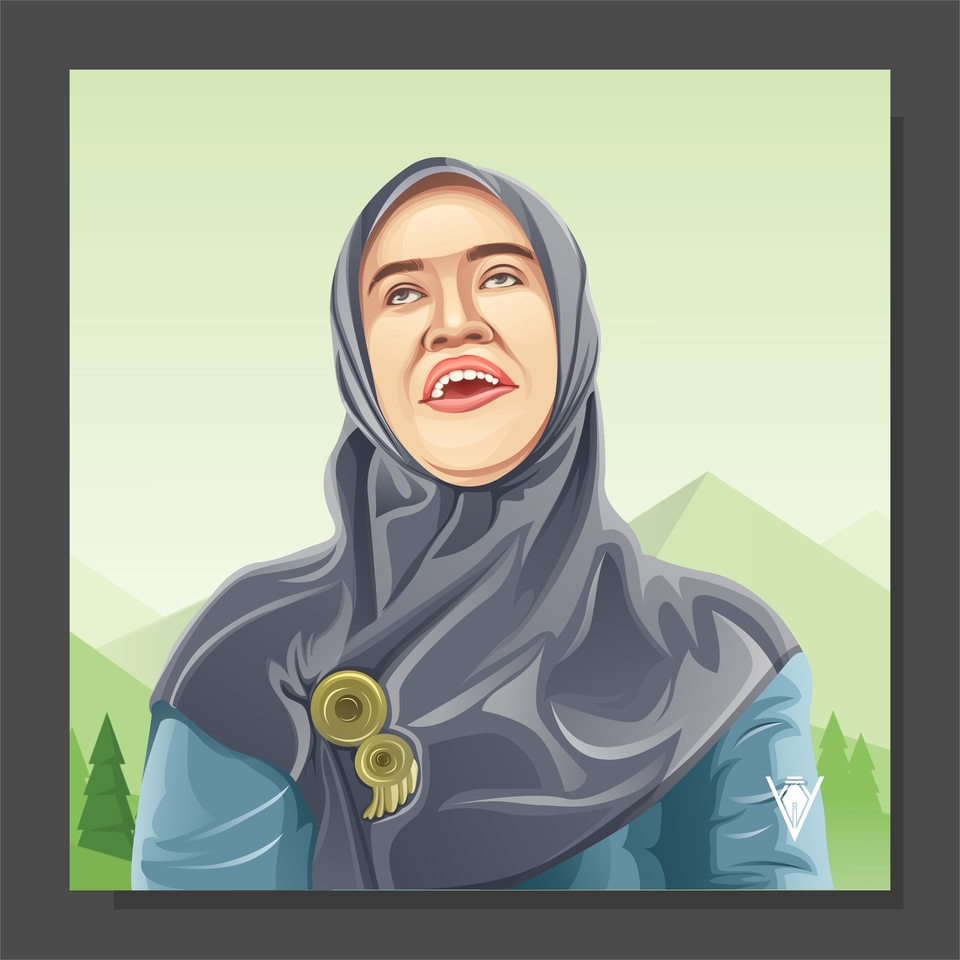 Desain Ilustrasi Karikaturkartun Vector And Line Art Face