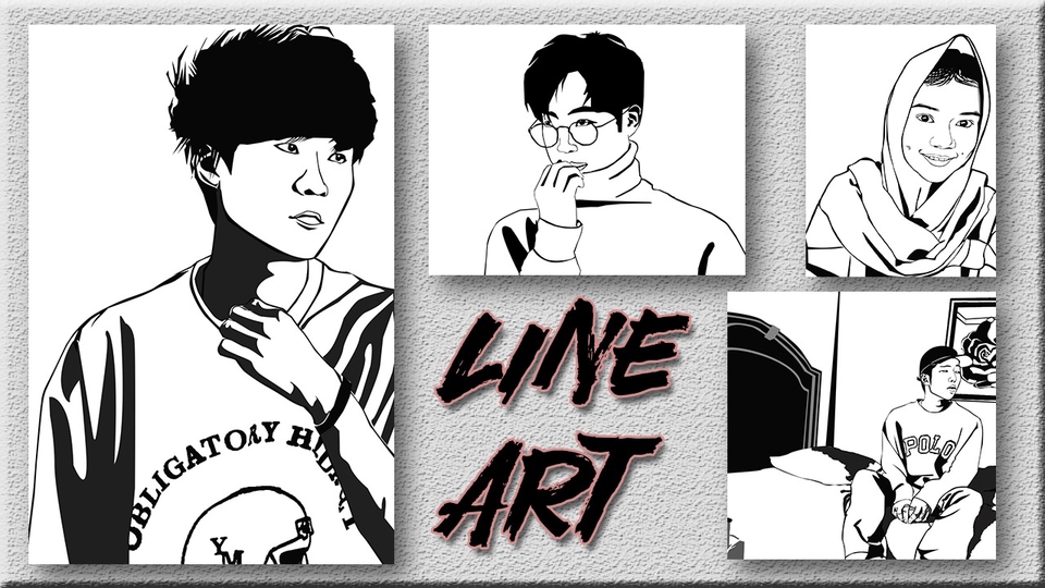Gambar dan Ilustrasi - cartoon Line art - 1