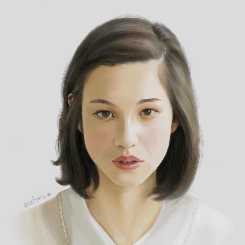 วาดภาพเหมือน Portrait - ผลงานภาพเหมือน Digital art - 4
