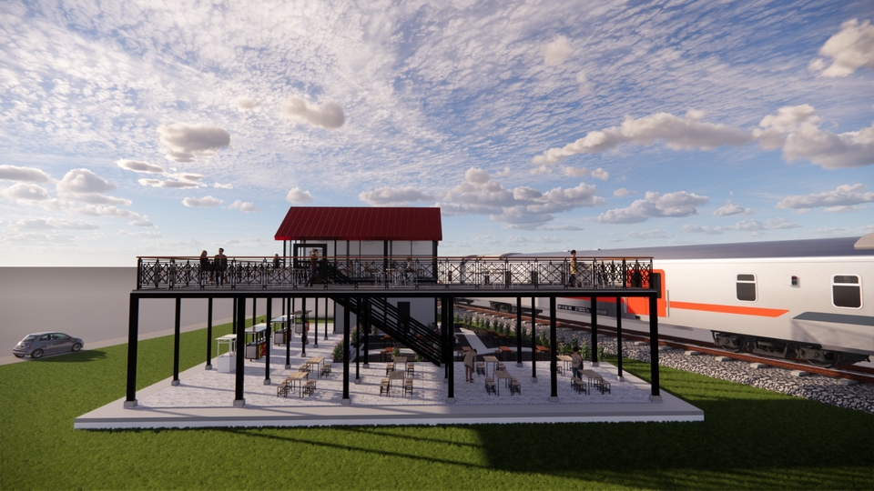 3D & Perspektif - Architectural Design & interior Design Food Court 2D & 3D - 6
