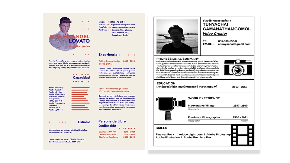 Portfolio & Resume - RESUME AND COVER LETTER WITH UNIQUE DESIGN - 4