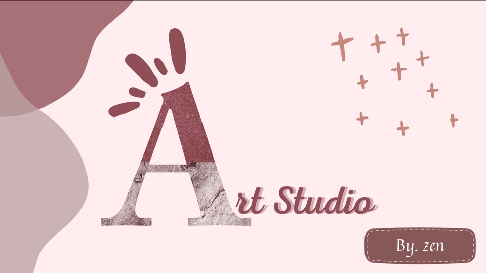 Logo desain A Art Studio by Zen, jasa desain logo profesional untuk bisnis Anda.