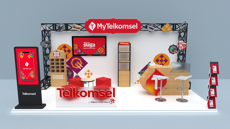 3D & Perspektif - Jasa Pembuatan Desain 3D Booth untuk Pameran / Exhibition - 7