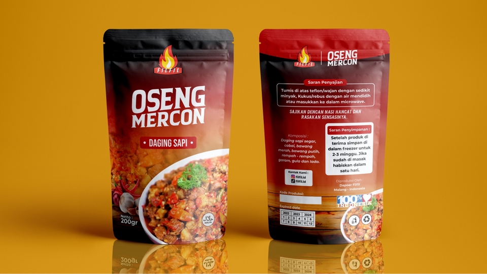 Label & Kemasan - Desain Kemasan Standing Pouch untuk usaha UMKM - 4