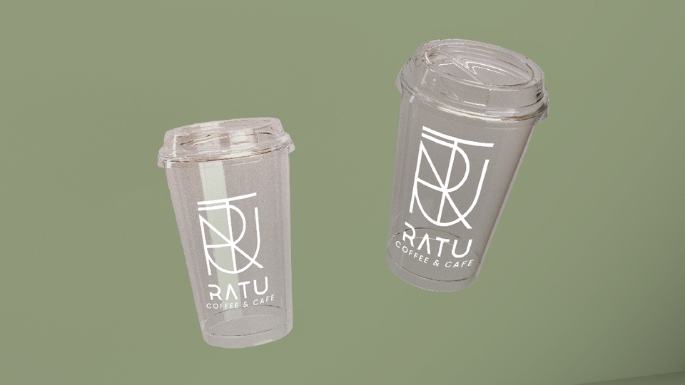 Jasa Desain Logo Cafe, Kopi, dan Warung Makan - Logo Minimalis - Ratu Coffee & Cafe