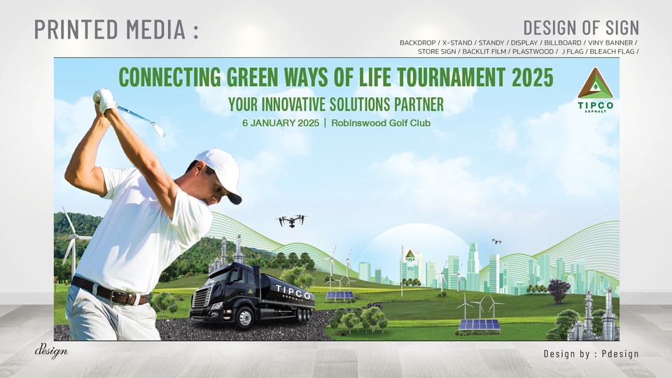 สื่อสิ่งพิมพ์และนามบัตร - Print media ออกแบบสื่อสิ่งพิมพ์ ( Standee / Backdrop / Vinyl / J-Flag / Roll up / X-Stand etc. ) - 6