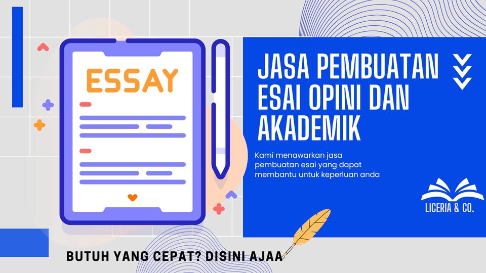 Jasa Penulisan Skripsi, Thesis, dan Proposal - Jasa pembuatan Esai Opini dan Penulisan Esai Akademik