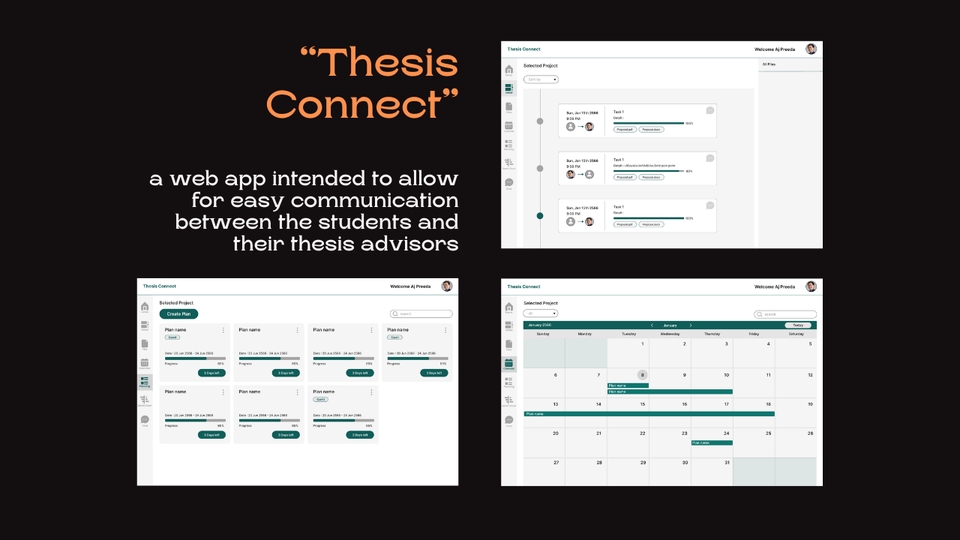 รับทำเว็บไซต์Thesis Connect ระบบติดต่ออาจารย์ที่ปรึกษาสำหรับนักศึกษา