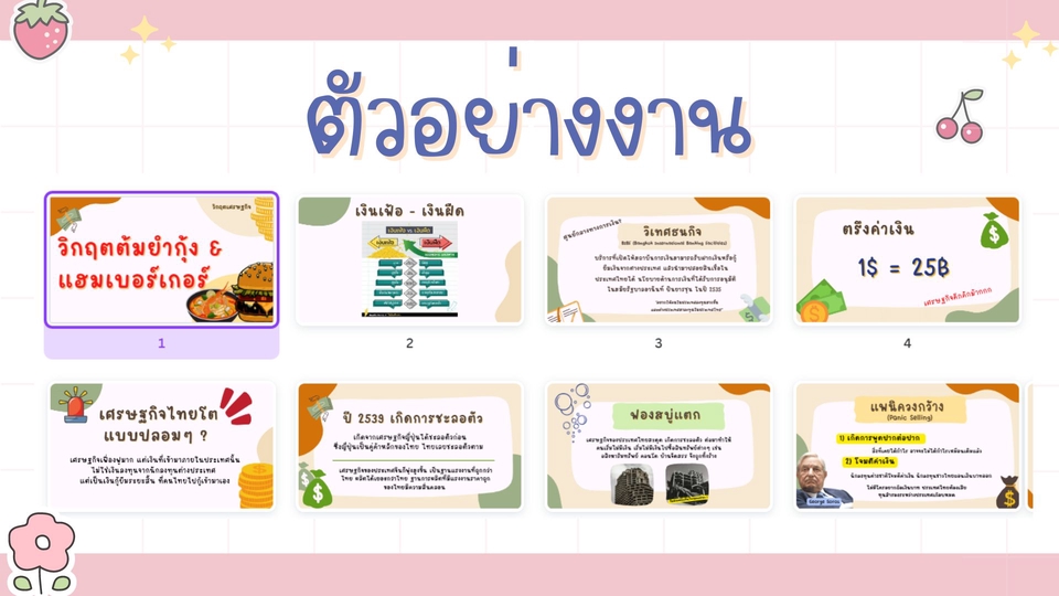 รับทำ presentation แผนธุรกิจ สรุปข้อมูล ราคา และภาพประกอบ