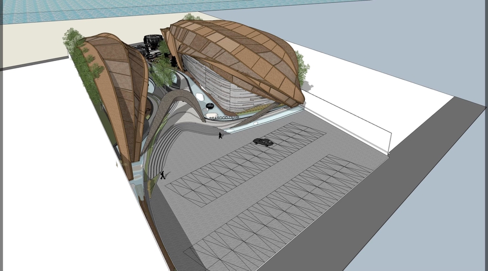 ทำโมเดล 3D - ออกแบบอาคาร / ขึ้นโมเดล3D/ render / เขียนแบบ - 7