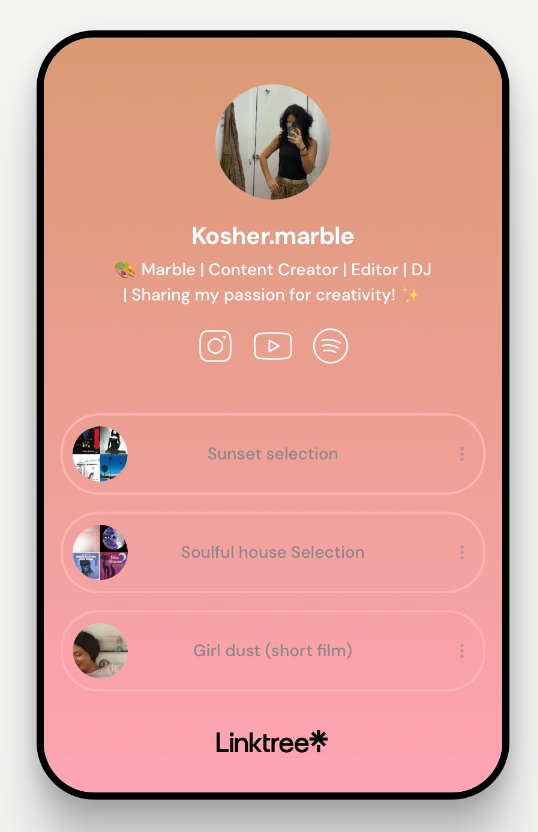 รับสร้างlinktree สวยมืออาชีพ