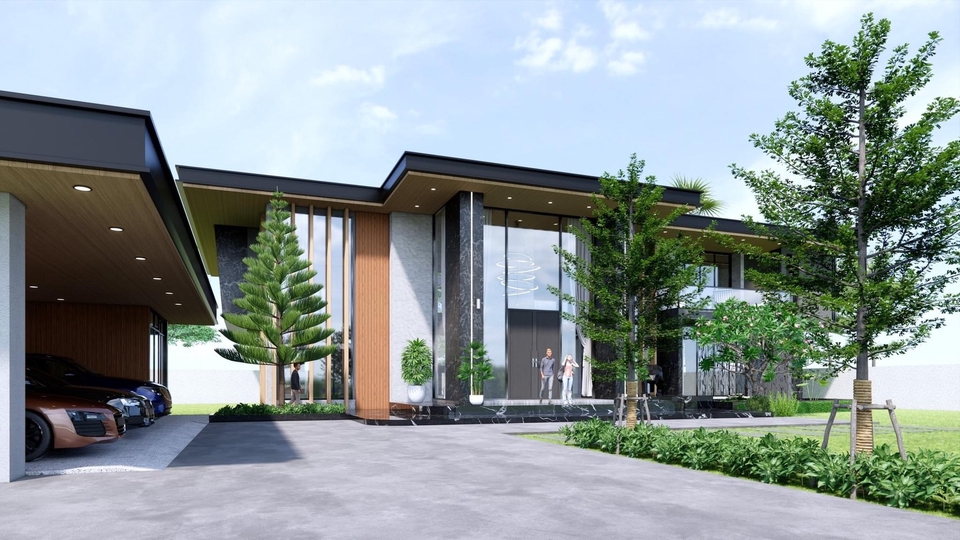 เขียนแบบวิศวกรรมและออกแบบโครงสร้าง - เขียนแบบบ้านพักอาศัย/ออกแบบบ้านพักอาศัย/ตกแต่งภายใน/คำนวนโครงสร้าง/เขียนดีเทลแบบขยาย/ประมาณราคา,BOQ - 5