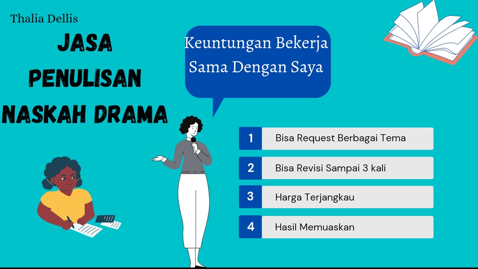 Penulisan Konten - Jasa Menulis Naskah Drama Genre Bebas - 1