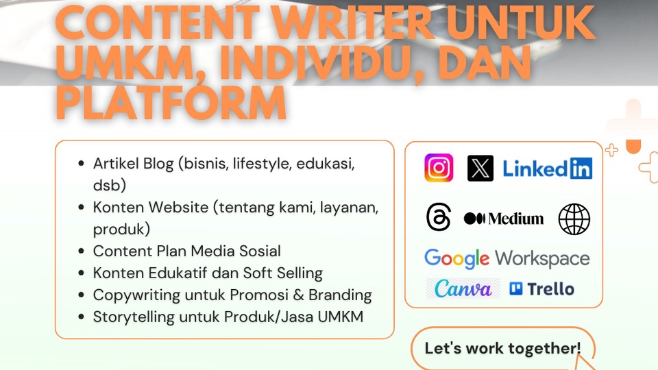 Jasa Copywriting untuk Landing Page dan Deskripsi Produk - Content Writer untuk UMKM, Individu, dan Platform