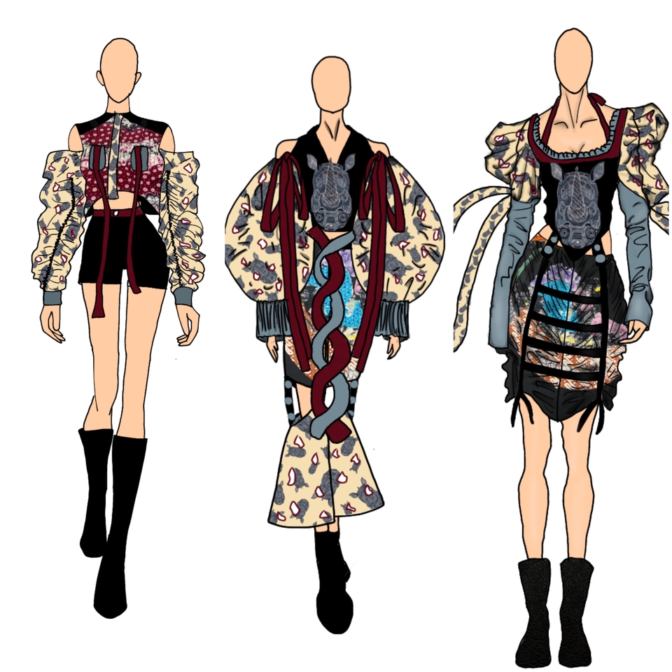 Desain Kaos & Motif - Design Busana Ilustrasi - 7