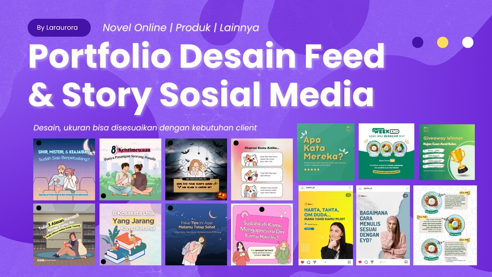 Banner Online - Desain Konten Sosial Media, Cover Novel Online, Banner In-App, dan Lainnya - 5