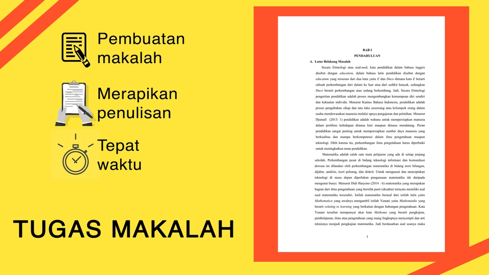 Pengetikan Umum - TUGAS/MAKALAH/JURNAL (PENGETIKAN, PEMBUATAN DAN EDIT, SELESAI 1 HARI) - 3