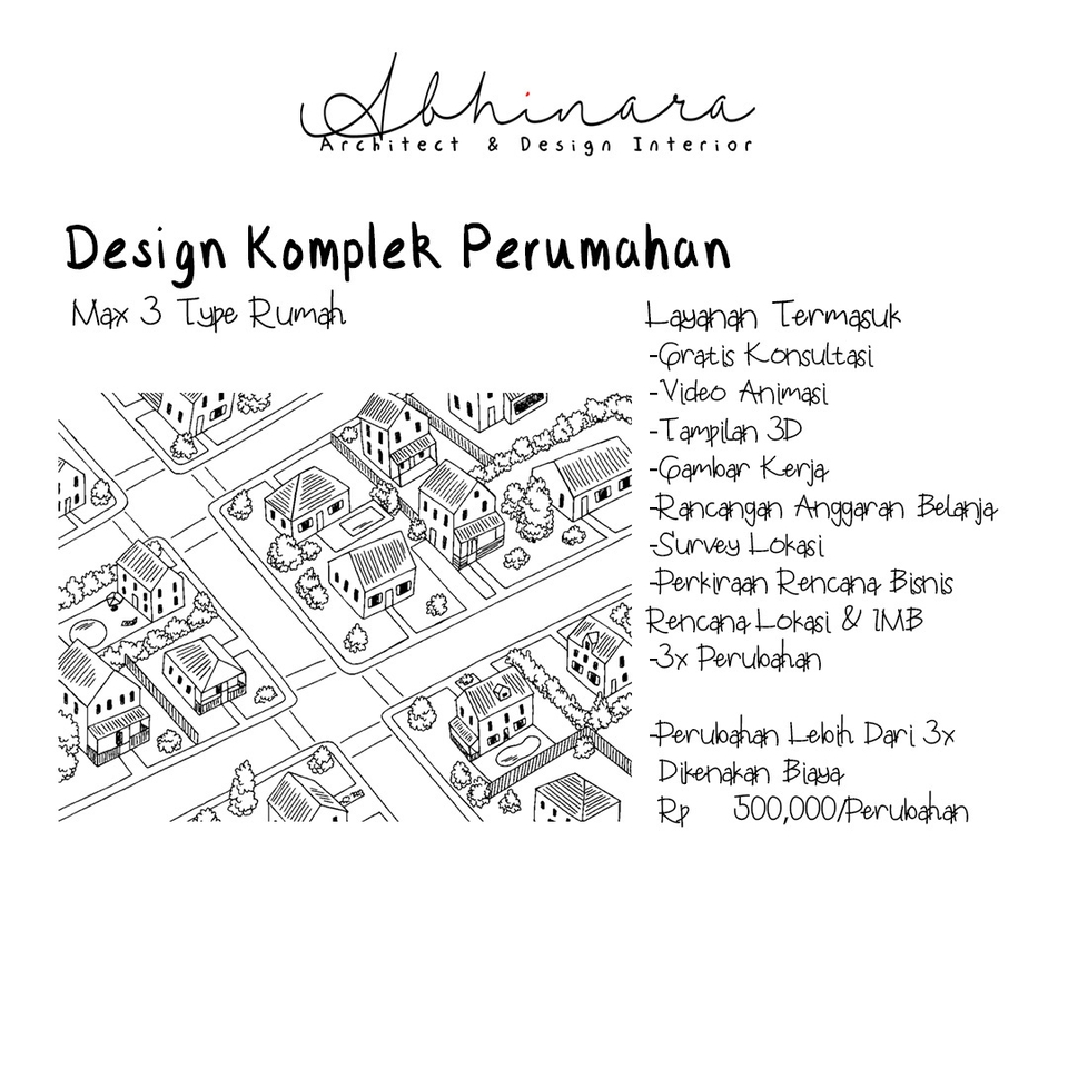 3D & Perspektif - Jasa arsitek & Desain Interior Bandung , Gambar Kerja, RAB (Desain Rumah, Cafe, Restoran, Toko, dll) - 6