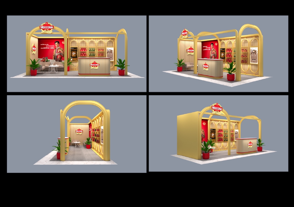 3D Perspective - รับงานออกแบ  Kiosk, Booth, Shop ,Display, Exhibition, Museum 3D Perspective  - 16