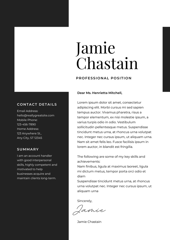 Portfolio & Resume - Resume&Cover letter - 14