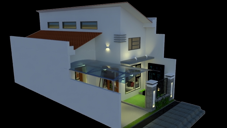 3D & Perspektif - Desain Rumah Tinggal, Office Dll Dalam Bentuk 3D - 5