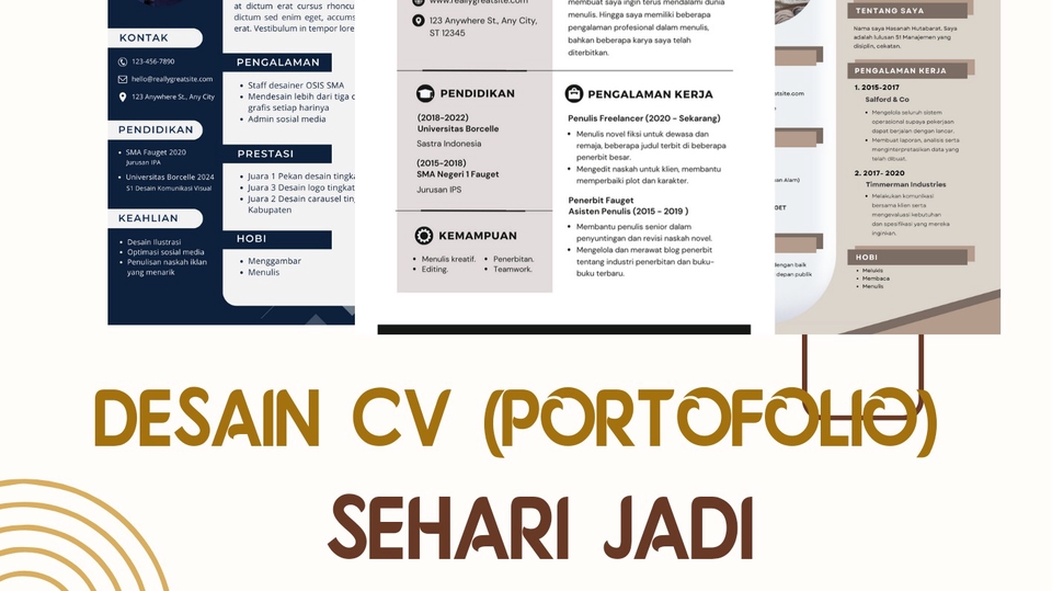 Portfolio & Resume - Penulisan CV & portofolio sehari jadi - 1