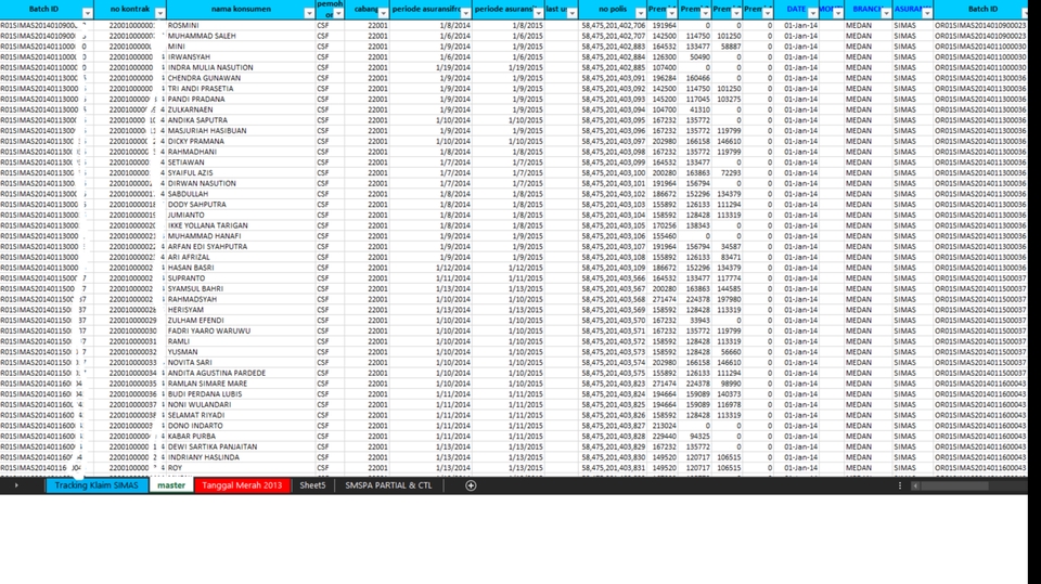 Entri Data - JASA PROFESIONAL PENGINPUT DATA MENGGUNAKAN EXCEL, SELSAI DALAM 1 HARI. - 1