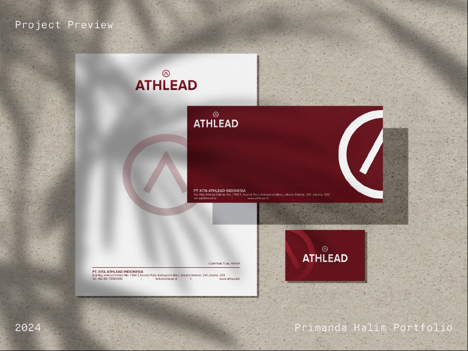 Desain logo modern dan profesional untuk bisnis Athlead