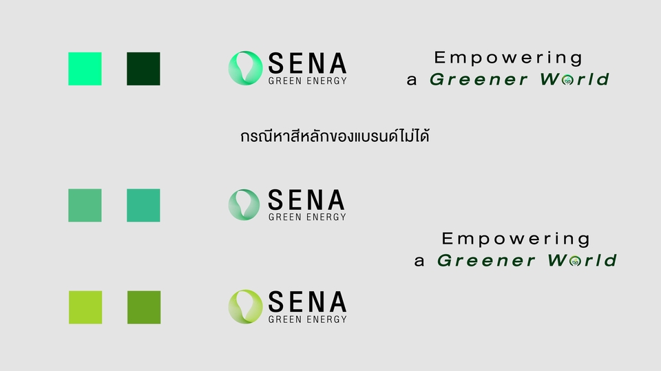 รับออกแบบโลโก้SENA Green Energy โลโก้สีเขียว ออกแบบโลโก้สวยหรู
