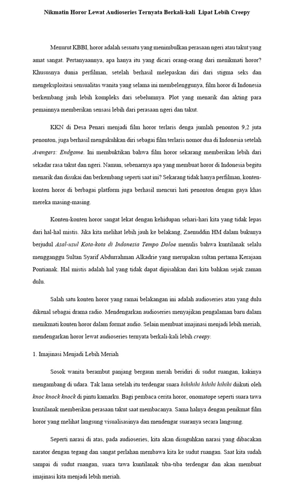 Penulisan Konten - Penulisan Surat, Quote, dan Artikel - 3
