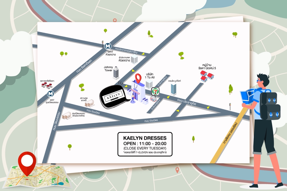 วาดแผนที่ - รับออกแบบ แผนที่ Map แผนผัง ผังขายโครงการ เส้นทางร้านค้า และอื่นๆ - 7