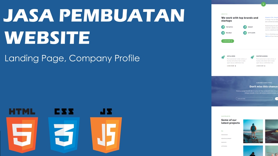 Web Development - Jasa Pembuatan Website Landing Page / Company Profile / Portofolio from One Page or More - 2