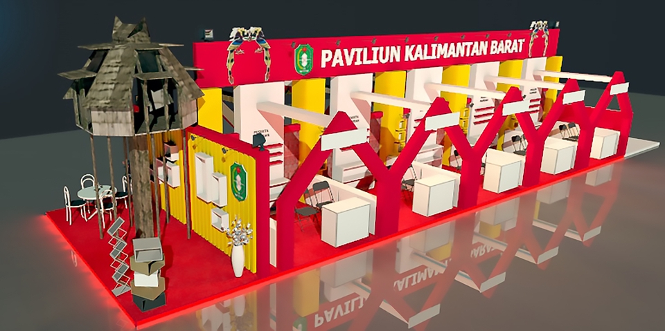 3D & Perspektif - Desain booth exhibition - 8