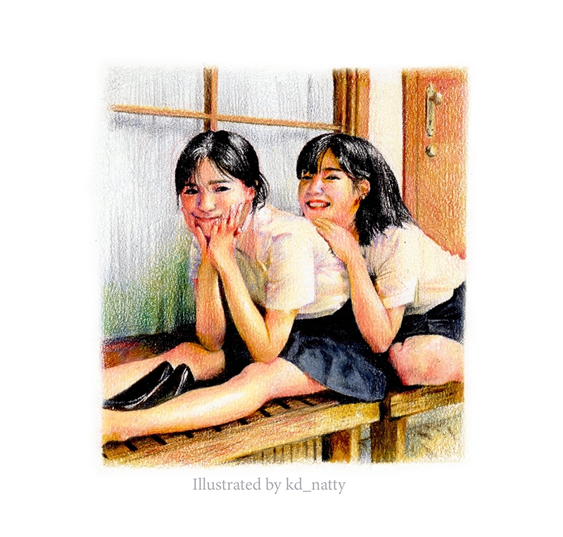 วาดภาพเหมือน Portrait - วาดภาพเหมือน ภาพประกอบ สีไม้ - 6