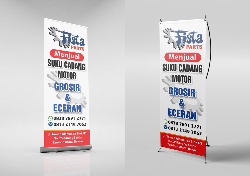 Digital Printing - DESAIN BANNER, X BANNER, ROLL BANNER, BALIHO ( FREE REVISI ) - 3