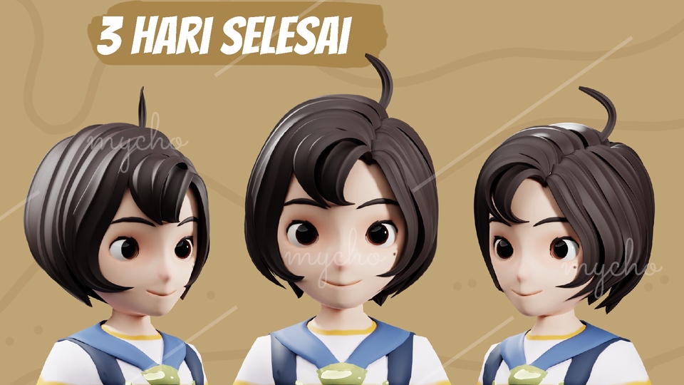 Jasa Membuat Video Animasi 3D dan 2D - Jasa Modeling 3D Karakter/Environment 3 Hari Jadi