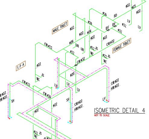 Jasa drafter autocad, gambar desain detail 3D isometrik ruangan, drafter arsitek murah, drafter freelance autocad, pembuatan gambar autocad,  jasa drafter interior  murah.