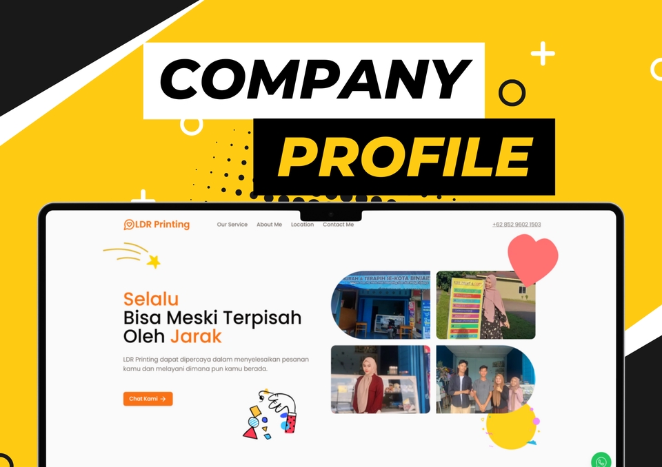 Jasa pembuatan website company profile profesional dengan desain modern dan responsif. Harga pembuatan website company profile murah, konsultasikan kebutuhan anda.