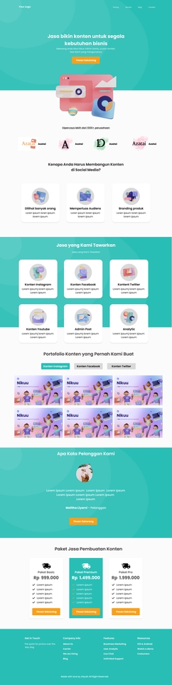 Jasa desain web murah profesional untuk membuat website modern dan menarik