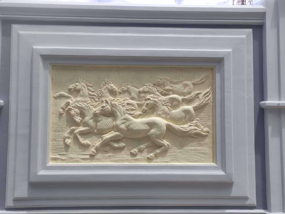 ของขวัญแฮนเมด ปูนปั้นม้าวิ่งสวยงาม งานศิลปะแฮนด์เมดสั่งทำได้