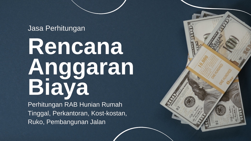 Rencana anggaran biaya jasa konsultan keuangan untuk hunian rumah, perkantoran, kost-kostan, ruko dan pembangunan jalan.